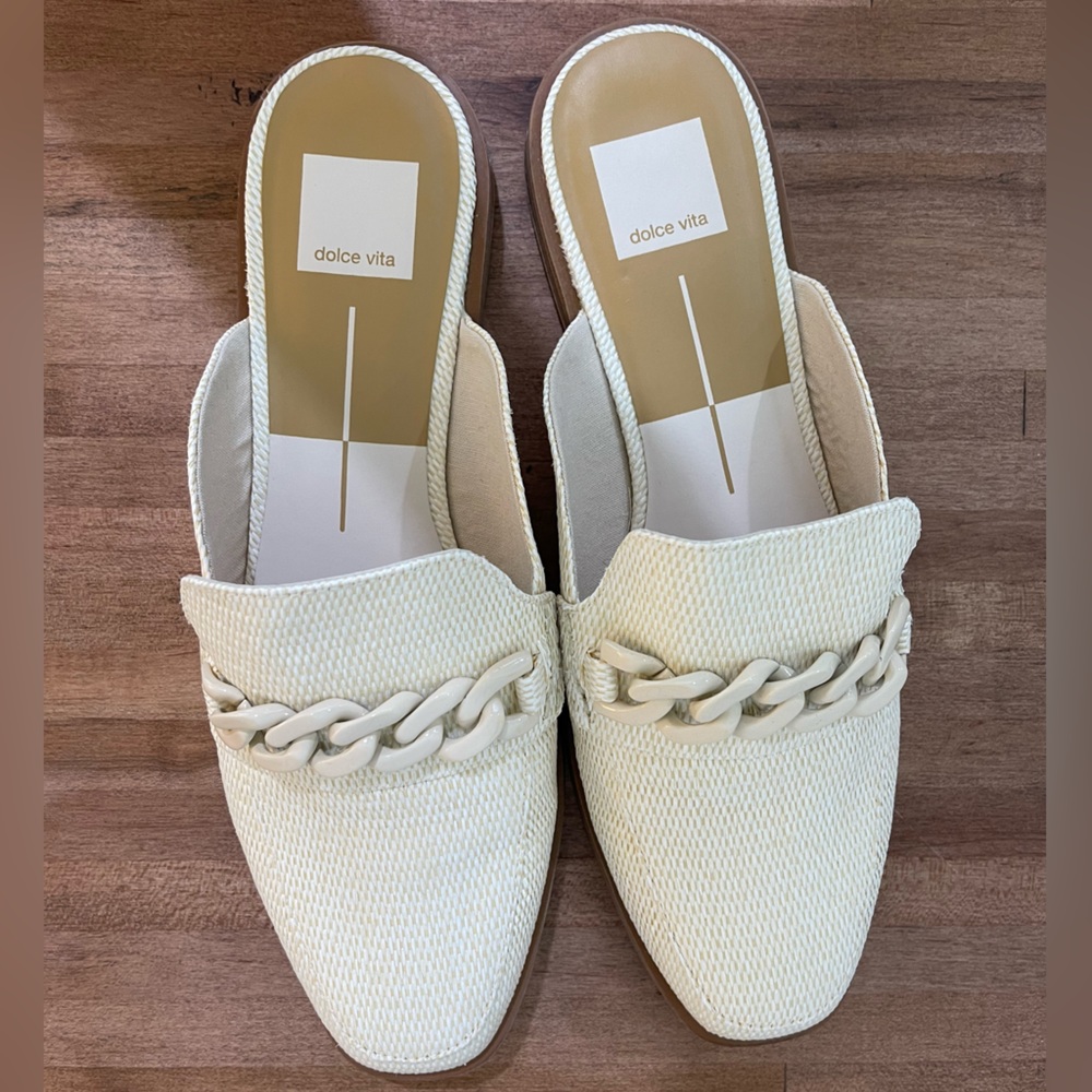 Dolce Vita Mules with Chain Detail